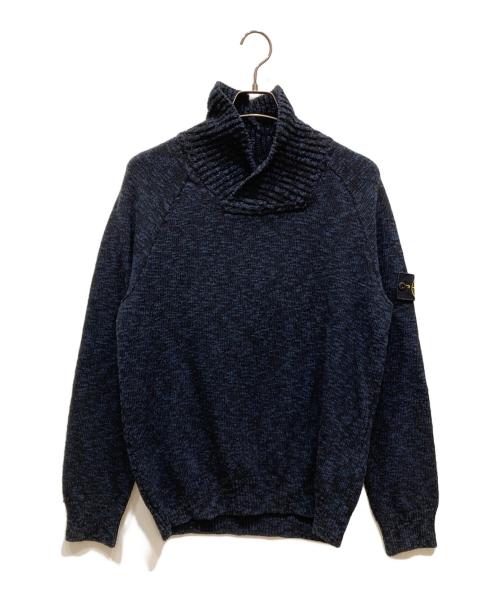 STONE ISLAND（ストーンアイランド）STONE ISLAND (ストーンアイランド) Vネックニット ネイビー サイズ:Mの古着・服飾アイテム