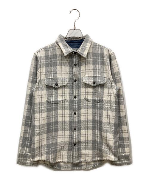 OUTERKNOWN（アウターノーン）OUTERKNOWN (アウターノーン) ブランケットチェックシャツ グレー サイズ:SIZE Sの古着・服飾アイテム