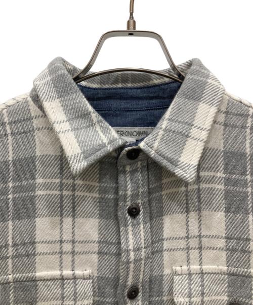 OUTERKNOWN（アウターノーン）OUTERKNOWN (アウターノーン) ブランケットチェックシャツ グレー サイズ:SIZE Sの古着・服飾アイテム
