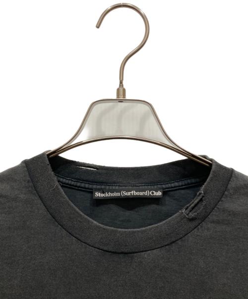 Stockholm Surfboard Club（ストックホルム サーフボード クラブ）Stockholm Surfboard Club (ストックホルム サーフボード クラブ) レイヤード ボックス ロングスリーブティー ブラック サイズ:Ⅿの古着・服飾アイテム