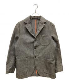 EVISU（エヴィス）の古着「エルボーパッチテーラードジャケット」｜グレー
