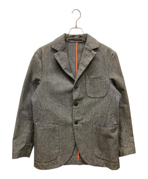 EVISU（エヴィス）EVISU (エヴィス) エルボーパッチテーラードジャケット グレー サイズ:40の古着・服飾アイテム