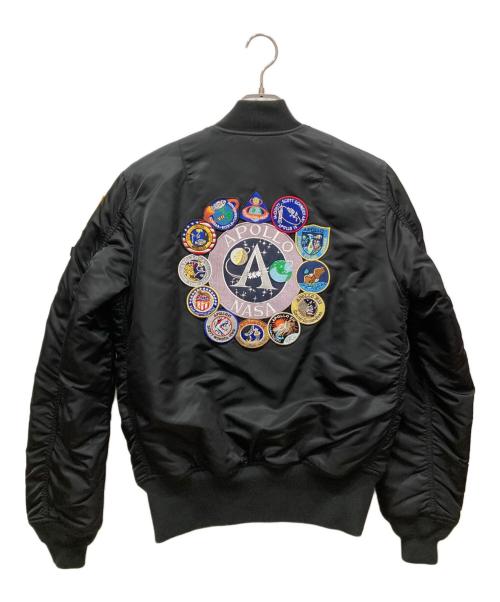 ALPHA（アルファ）ALPHA (アルファ) リバーシブルフライトジャケット ブラック サイズ:SIZE Mの古着・服飾アイテム