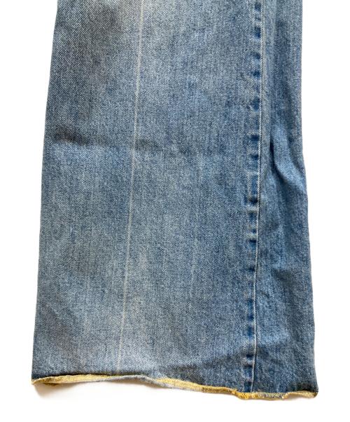 GUCCI（グッチ）GUCCI (グッチ) カットオフフレアデニムデニムパンツ インディゴ サイズ:26の古着・服飾アイテム