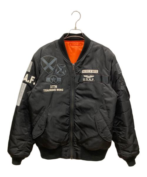 AVIREX（アヴィレックス）AVIREX (アヴィレックス) MA-1ジャケット ブラック サイズ:SIZE 2XLの古着・服飾アイテム