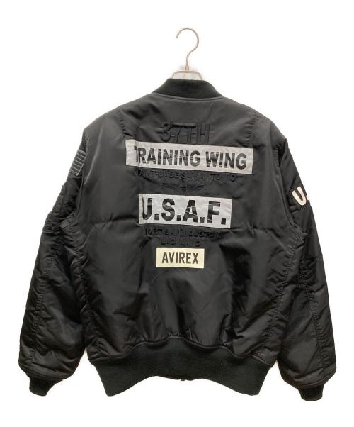 AVIREX（アヴィレックス）AVIREX (アヴィレックス) MA-1ジャケット ブラック サイズ:SIZE 2XLの古着・服飾アイテム