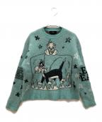 ALANUI×LOONEY TUNESアラヌイ×ルーニーチューンズ）の古着「コラボニット」｜グリーン