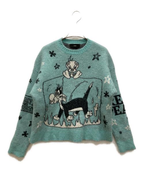 ALANUI（アラヌイ）ALANUI (アラヌイ) LOONEY TUNES (ルーニーチューンズ) コラボニット グリーン サイズ:SIZE XSの古着・服飾アイテム