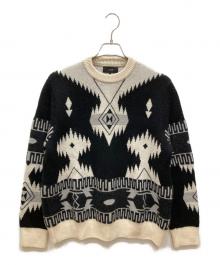 ALANUI（アラヌイ）の古着「アイコンジャガードセーター」｜ブラック