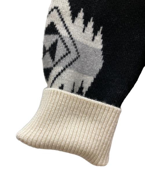 ALANUI（アラヌイ）ALANUI (アラヌイ) アイコンジャガードセーター ブラック サイズ:SIZE Lの古着・服飾アイテム