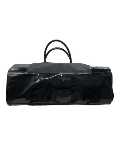 TORY BURCH（トリーバーチ）TORY BURCH (トリーバーチ) パテントレザートートバッグ ブラックの古着・服飾アイテム