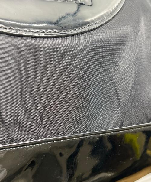 TORY BURCH（トリーバーチ）TORY BURCH (トリーバーチ) パテントレザートートバッグ ブラックの古着・服飾アイテム