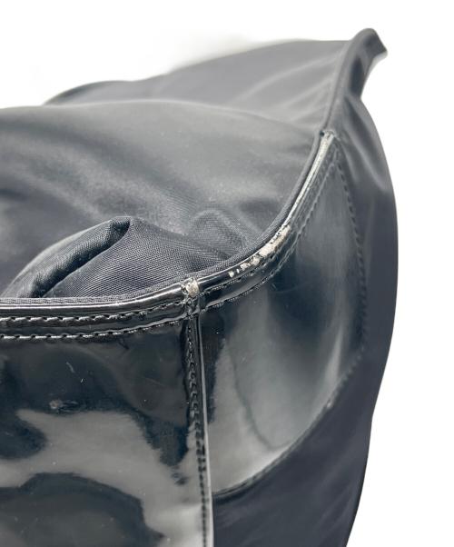 TORY BURCH（トリーバーチ）TORY BURCH (トリーバーチ) パテントレザートートバッグ ブラックの古着・服飾アイテム