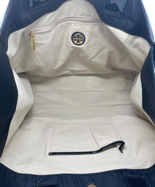 TORY BURCH（トリーバーチ）TORY BURCH (トリーバーチ) パテントレザートートバッグ ブラックの古着・服飾アイテム