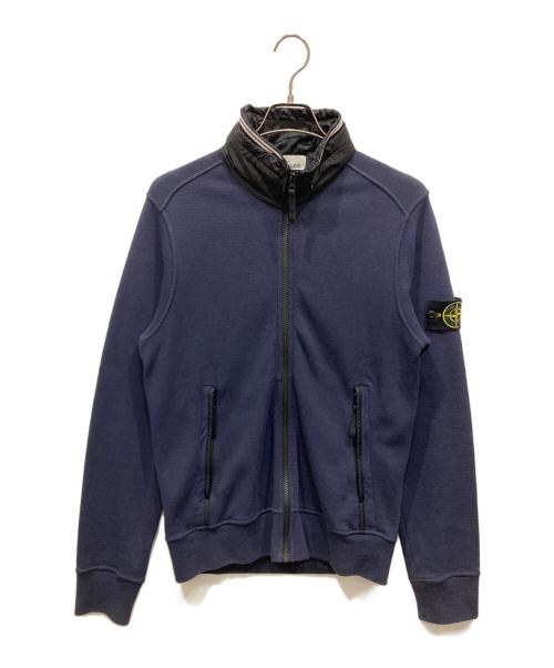 STONE ISLAND（ストーンアイランド）STONE ISLAND (ストーンアイランド) FULL OPEN SWEAT BLOUSON ブルー サイズ:SIZE Sの古着・服飾アイテム