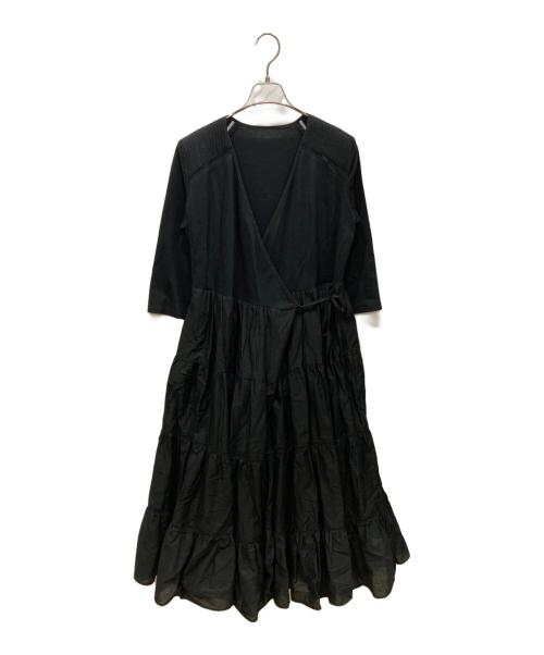 BORDERS at BALCONY（ボーダーズアットバルコニー）BORDERS AT BALCONY (ボーダーズアットバルコニー) バレリーナマキシワンピース ブラック サイズ:SIZE 36の古着・服飾アイテム