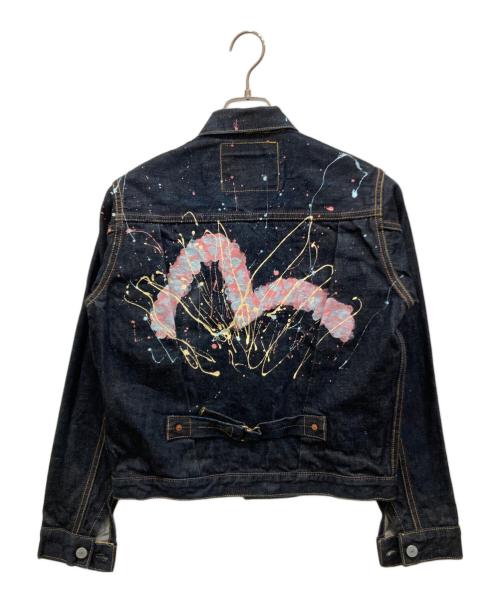 EVISU（エヴィス）EVISU (エヴィス) デニムジャケット インディゴ サイズ:36の古着・服飾アイテム