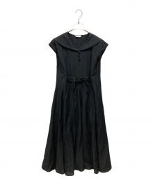 INGEBORG（インゲボルグ）の古着「ノースリーブワンピース」｜ブラック