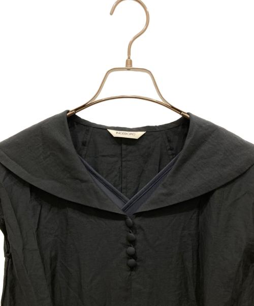 INGEBORG（インゲボルグ）INGEBORG (インゲボルグ) ノースリーブワンピース ブラック サイズ:不明の古着・服飾アイテム