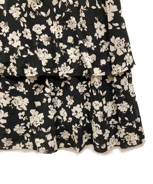 INGEBORG（インゲボルグ）INGEBORG (インゲボルグ) くちなし小紋pt.スカート ブラック サイズ:SIZE 3の古着・服飾アイテム