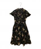 INGEBORGインゲボルグ）の古着「ボタニカルpt.ワンピース」｜ブラック