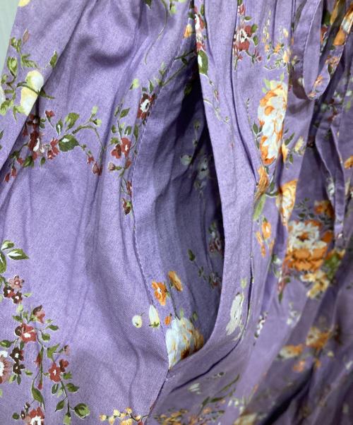 INGEBORG（インゲボルグ）INGEBORG (インゲボルグ) ボタニカルpt.ワンピース パープル サイズ:不明の古着・服飾アイテム