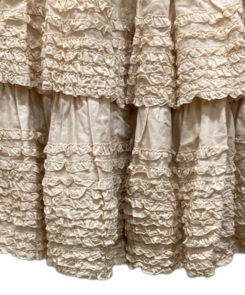 PINK HOUSE（ピンクハウス）PINK HOUSE (ピンクハウス) ローンフリルスカート アイボリー サイズ:無しの古着・服飾アイテム