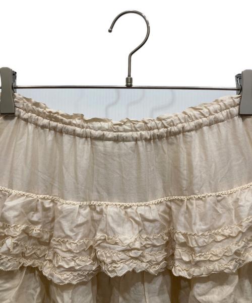 PINK HOUSE（ピンクハウス）PINK HOUSE (ピンクハウス) ローンフリルスカート アイボリー サイズ:無しの古着・服飾アイテム