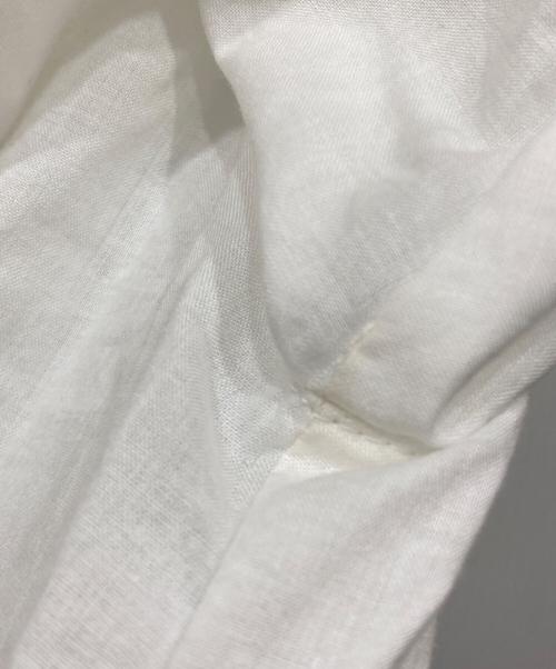 PINK HOUSE（ピンクハウス）PINK HOUSE (ピンクハウス) リボンモチーフ使いフリルオーバーブラウス ホワイト サイズ:-の古着・服飾アイテム