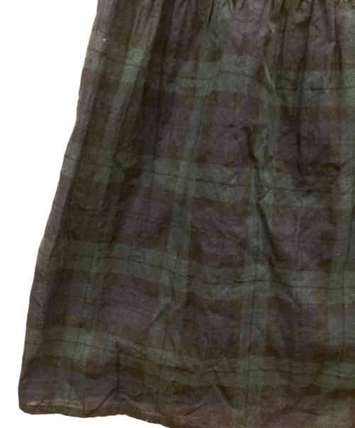 INGEBORG（インゲボルグ）INGEBORG (インゲボルグ) チェックフリルワンピース グリーン サイズ:-の古着・服飾アイテム