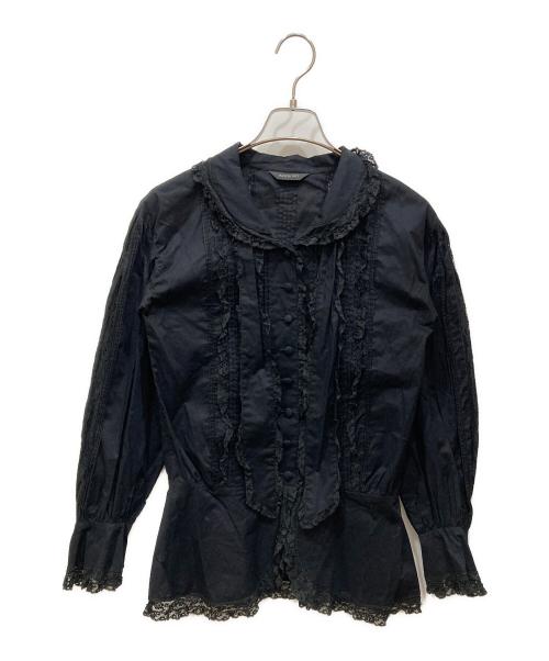 INGEBORG（インゲボルグ）INGEBORG (インゲボルグ) フランスレース使用ローンブラウス ブラック サイズ:不明の古着・服飾アイテム