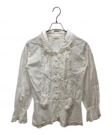 INGEBORG（インゲボルグ）の古着「フランスレース使用ローンブラウス」｜ホワイト