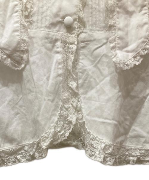INGEBORG（インゲボルグ）INGEBORG (インゲボルグ) フランスレース使用ローンブラウス ホワイト サイズ:不明の古着・服飾アイテム