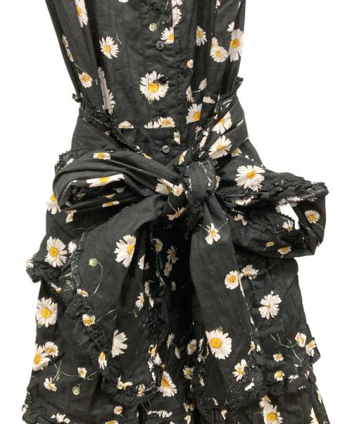 PINK HOUSE（ピンクハウス）PINK HOUSE (ピンクハウス) ひなぎくプリントキャミソールワンピース ブラック サイズ:-の古着・服飾アイテム