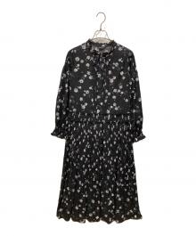 INGEBORG（インゲボルグ）の古着「パールカメリアpt.ワンピース」｜ブラック