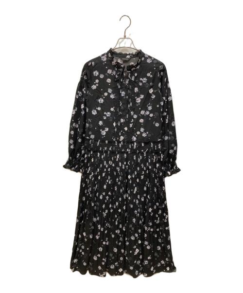 INGEBORG（インゲボルグ）INGEBORG (インゲボルグ) パールカメリアpt.ワンピース ブラック サイズ:SIZE 3の古着・服飾アイテム