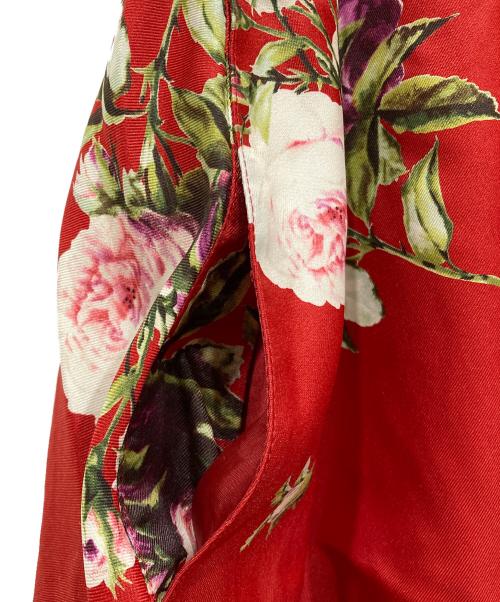 INGEBORG（インゲボルグ）INGEBORG (インゲボルグ) ローズpt.フレアースカート レッド サイズ:SIZE3の古着・服飾アイテム