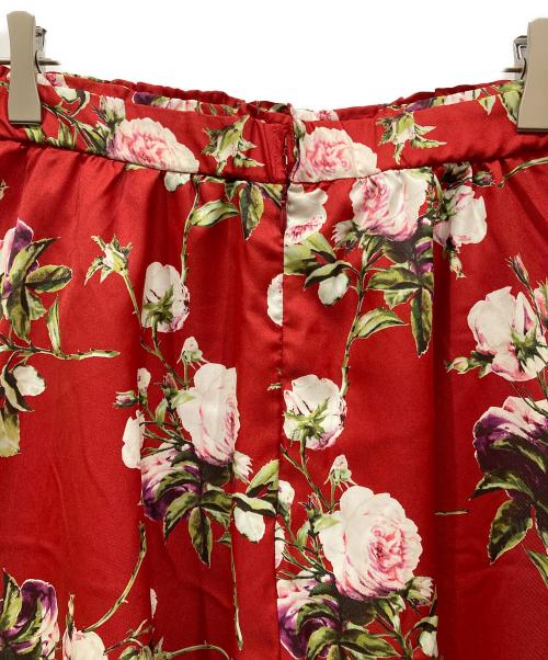 INGEBORG（インゲボルグ）INGEBORG (インゲボルグ) ローズpt.フレアースカート レッド サイズ:SIZE3の古着・服飾アイテム