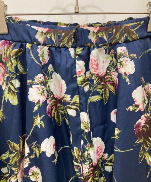 INGEBORG（インゲボルグ）INGEBORG (インゲボルグ) ローズpt.フレアースカート ネイビー サイズ:SIZE 3の古着・服飾アイテム