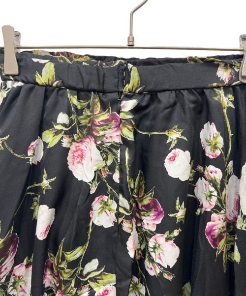 INGEBORG（インゲボルグ）INGEBORG (インゲボルグ) ローズpt.フレアースカート ブラック サイズ:SIZE 3の古着・服飾アイテム