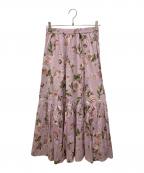 INGEBORGインゲボルグ）の古着「フレンチピオニーpt.スカート」｜ピンク