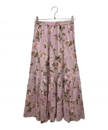 INGEBORG（インゲボルグ）の古着「フレンチピオニーpt.スカート」｜ピンク