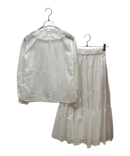 INGEBORG（インゲボルグ）INGEBORG (インゲボルグ) セットアップブラウス ホワイト サイズ:SIZE 3の古着・服飾アイテム