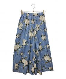 INGEBORG（インゲボルグ）の古着「くちなしスズランpt.ガウチョパンツ I」｜ブルー