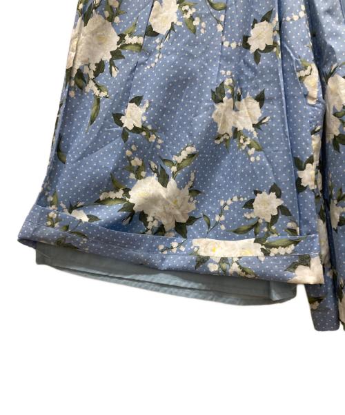 INGEBORG（インゲボルグ）INGEBORG (インゲボルグ) くちなしスズランpt.ガウチョパンツ I ブルー サイズ:不明の古着・服飾アイテム