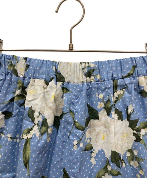 INGEBORG（インゲボルグ）INGEBORG (インゲボルグ) くちなしスズランpt.ガウチョパンツ I ブルー サイズ:不明の古着・服飾アイテム