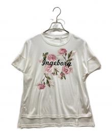 INGEBORG（インゲボルグ）の古着「フレンチピオニーワンポイントpt.カットソー」｜ホワイト