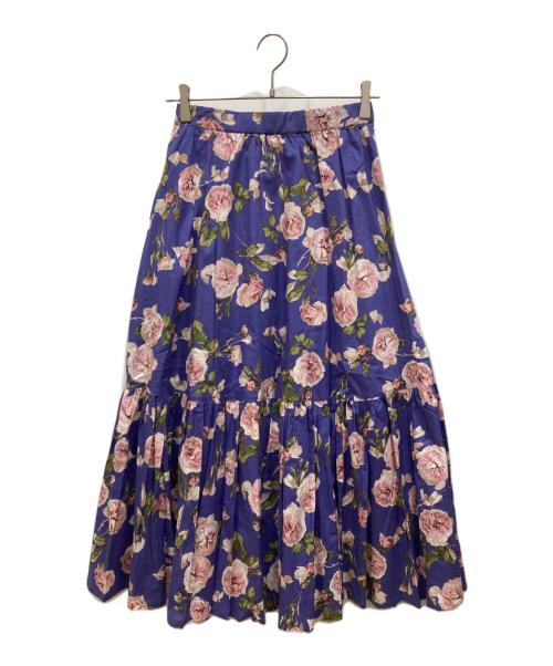 INGEBORG（インゲボルグ）INGEBORG (インゲボルグ) フレンチピオニーpt.スカート パープル サイズ:SIZE SIZE 3の古着・服飾アイテム