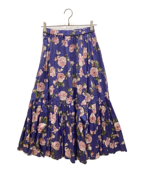 INGEBORG（インゲボルグ）INGEBORG (インゲボルグ) フレンチピオニーpt.スカート パープル サイズ:SIZE SIZE 3の古着・服飾アイテム