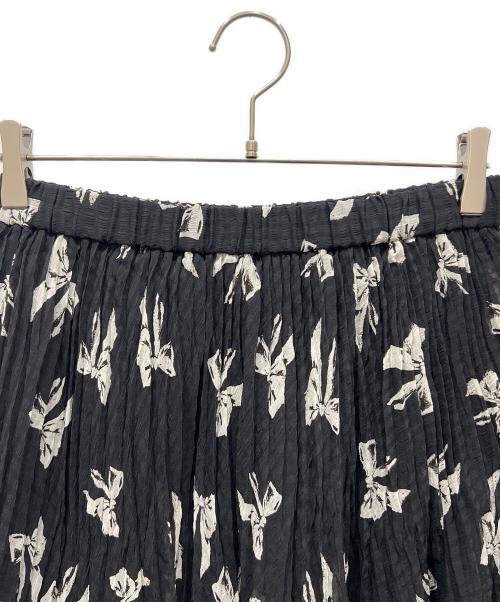 INGEBORG（インゲボルグ）INGEBORG (インゲボルグ) リボンpt.スカート ブラック サイズ:不明 未使用品の古着・服飾アイテム